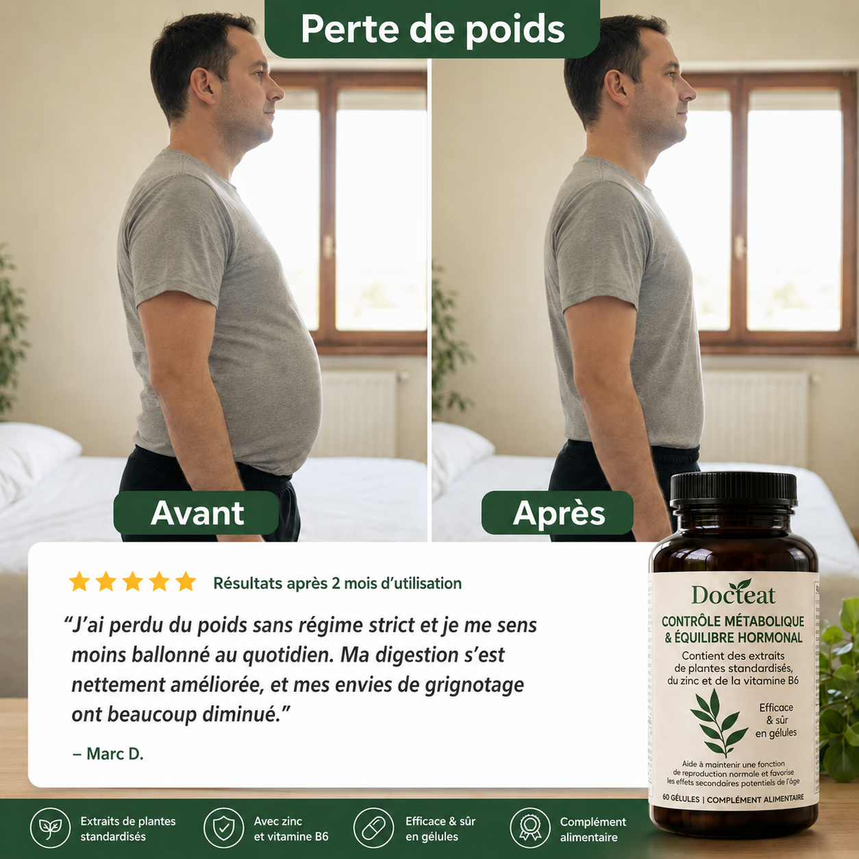 Docteat™️ / Eliminez les Graisses Viscérales grâce à l'Équilibre Hormonal
