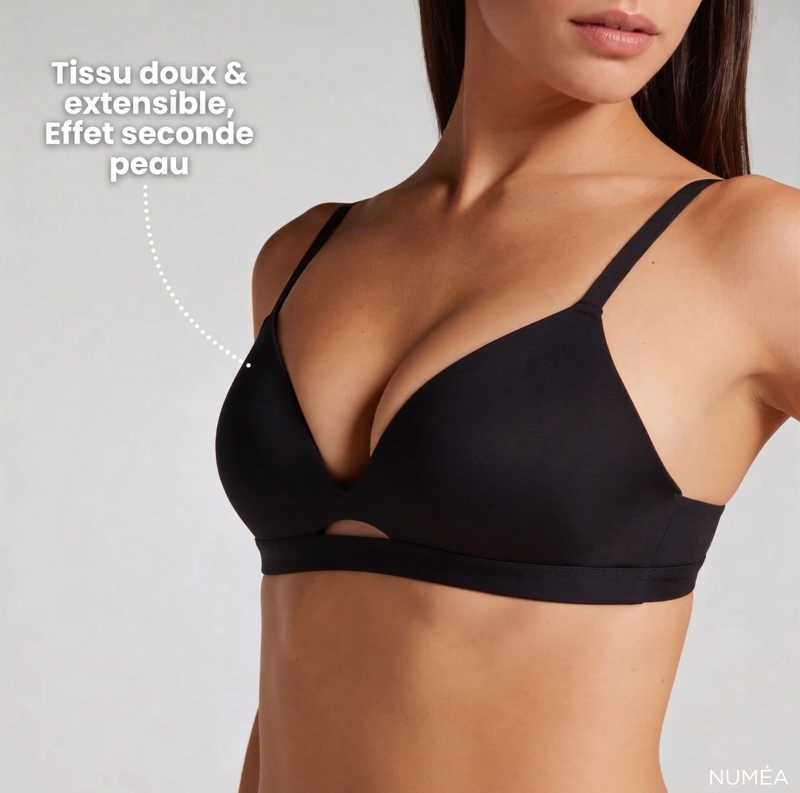 Soutien-gorge Numéa spécial AA à B  | Push-up naturel, maintien parfait, zéro espace vide